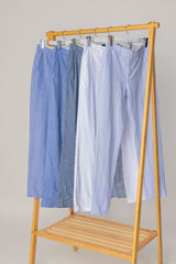 MARBELLA – Pantalon Lin & Coton – Homme - Blanc