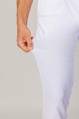 MARBELLA – Pantalon Lin & Coton – Homme - Blanc