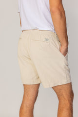 HARPER - Short Velours Côtelé Coton Coupe Loose – Homme - Ecru