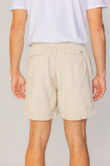 HARPER - Short Velours Côtelé Coton Coupe Loose – Homme - Ecru
