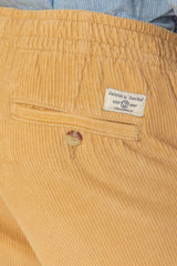 BELLAGIO - Pantalon Velours Côtelé Coton Coupe Loose Taille Élastiquée – Homme - Beige