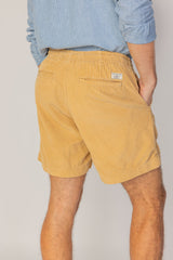 HARPER - Short Velours Côtelé Coton Coupe Loose – Homme - Beige
