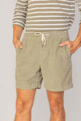 HARPER - Short Velours Côtelé Coton Coupe Loose – Homme - Kaki