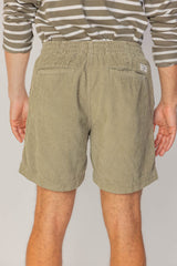 HARPER - Short Velours Côtelé Coton Coupe Loose – Homme - Kaki