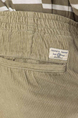 HARPER - Short Velours Côtelé Coton Coupe Loose – Homme - Kaki