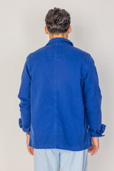 COLUMBUS - Veste Mixte – Toile Coton Canvas Coupe Droite – Bleu Royal