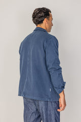 COLUMBUS - Veste Mixte – Toile Coton Canvas Coupe Droite – Bleu Marine