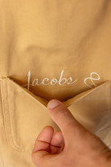 COLUMBUS - Veste Mixte – Toile Coton Canvas Coupe Droite – Beige