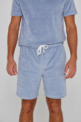 CAPRIZIO – Short coton Coupe droite – Homme – Gris Acier