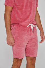 CAPRIZIO – Short coton Coupe droite – Homme – Corail