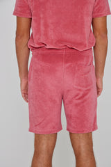 CAPRIZIO – Short coton Coupe droite – Homme – Corail