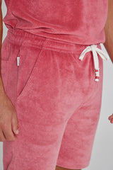 CAPRIZIO – Short coton Coupe droite – Homme – Corail