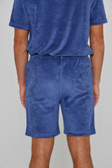 CAPRIZIO – Short coton Coupe droite – Homme – Indigo