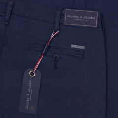 JACOBSON – Pantalon Chino coton stretch Coupe slim – Homme – Bleu marine