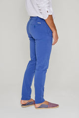 JACOBSON – Pantalon Chino coton stretch Coupe slim – Homme – Bleu cobalt