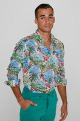 JOSEPH - Chemise Liberty Manches longues Coupe droite - Homme - Cape Vista 132A