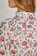 CLÉMENTINE – Robe Liberty Manches 3/4 Taille ajustée Bas évasé – Femme – Eva Belle 036A