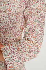 CLÉMENTINE – Robe Liberty Manches 3/4 Taille ajustée Bas évasé – Femme – Donna Leight 008C