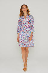 LAURANA – Robe Liberty Manches 3/4 Coupe droite – Femme – Mabelle 013K