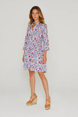 LAURANA – Robe Liberty Manches 3/4 Coupe droite – Femme – Mabelle 013K