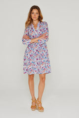 LAURANA – Robe Liberty Manches 3/4 Coupe droite – Femme – Mabelle 013K