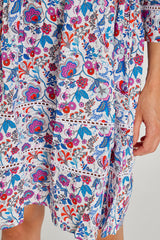 LAURANA – Robe Liberty Manches 3/4 Coupe droite – Femme – Mabelle 013K