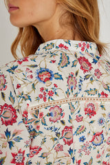 LAURANA – Robe Liberty Manches 3/4 Coupe droite – Femme – Eva Belle 036A