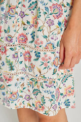 LAURANA – Robe Liberty Manches 3/4 Coupe droite – Femme – Eva Belle 036C