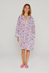LAURANA – Robe Liberty Manches 3/4 Coupe droite – Femme – Christelle 028E