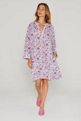 LAURANA – Robe Liberty Manches 3/4 Coupe droite – Femme – Christelle 028E