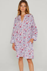 LAURANA – Robe Liberty Manches 3/4 Coupe droite – Femme – Christelle 028E