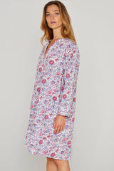 LAURANA – Robe Liberty Manches 3/4 Coupe droite – Femme – Christelle 028E