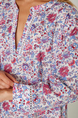 LAURANA – Robe Liberty Manches 3/4 Coupe droite – Femme – Christelle 028E