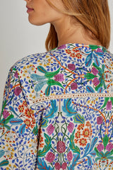 LAURANA – Robe Liberty Manches 3/4 Coupe droite – Femme – Elm Housse 102B