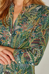 LAURALY – Robe Liberty Col Mao Manches 3/4 Coupe droite – Femme – Adelphie Voyage 137A