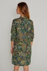 LAURALY – Robe Liberty Col Mao Manches 3/4 Coupe droite – Femme – Adelphie Voyage 137A