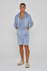 MILANO - Veste Capuche Zippé - Coupe Droite - Unisex - Gris Acier