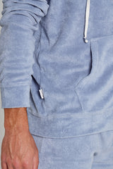 MILANO - Veste Capuche Zippé - Coupe Droite - Unisex - Gris Acier