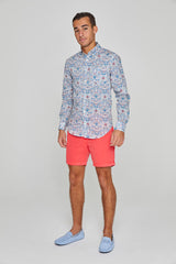 JOSEPH - Chemise Liberty Manches longues Coupe droite - Homme - Palmeira 035C