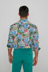 JOSEPH - Chemise Liberty Manches longues Coupe droite - Homme - Cape Vista 132A