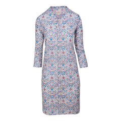 LAURALY – Robe Liberty Col Mao Manches 3/4 Coupe droite – Femme – Palmeira 035C