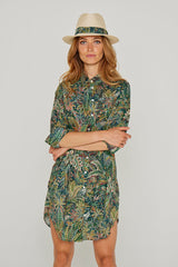 LAURENLY – Tunique Liberty Manches 3/4 Coupe évasée – Femme – Adelphie Voyage 137A