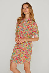 LAURENLY – Tunique Liberty Manches 3/4 Coupe évasée – Femme – Margaret Annie 037B