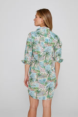 LAURENLY – Tunique Liberty Manches 3/4 Coupe évasée – Femme – Cape Vista 132B