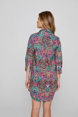 LAURENLY – Tunique Liberty Manches 3/4 Coupe évasée – Femme – Elm Housse 102A