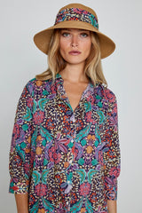 LAURENLY – Tunique Liberty Manches 3/4 Coupe évasée – Femme – Elm Housse 102A