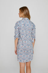 LAURENLY – Tunique Liberty Manches 3/4 Coupe évasée – Femme – Palmeira 035C