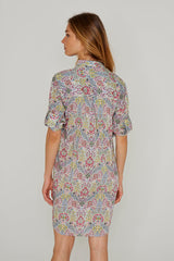 LAURENLY – Tunique Liberty Manches 3/4 Coupe évasée – Femme – Kensington Park 136A