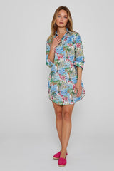 LAURENLY – Tunique Liberty Manches 3/4 Coupe évasée – Femme – Cape Vista 132A