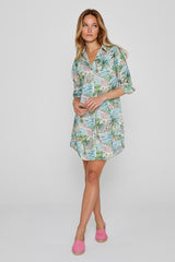 LAURENLY – Tunique Liberty Manches 3/4 Coupe évasée – Femme – Cape Vista 132B